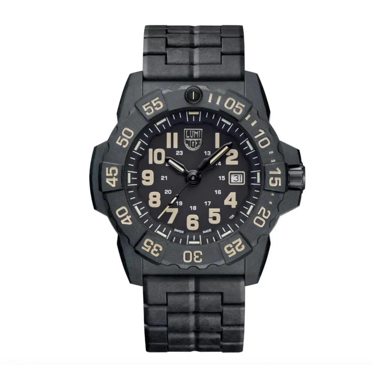 Luminox XS.3510 Navy Seal Military Dive Black Carbon 45 mm Quartz Men`s Watch