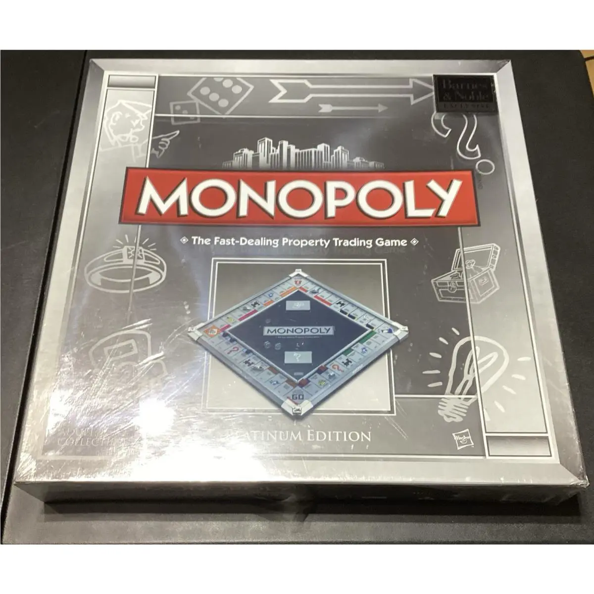 Monopoly Platinum Collector`s Edition Metallic Board Game by Hasbro