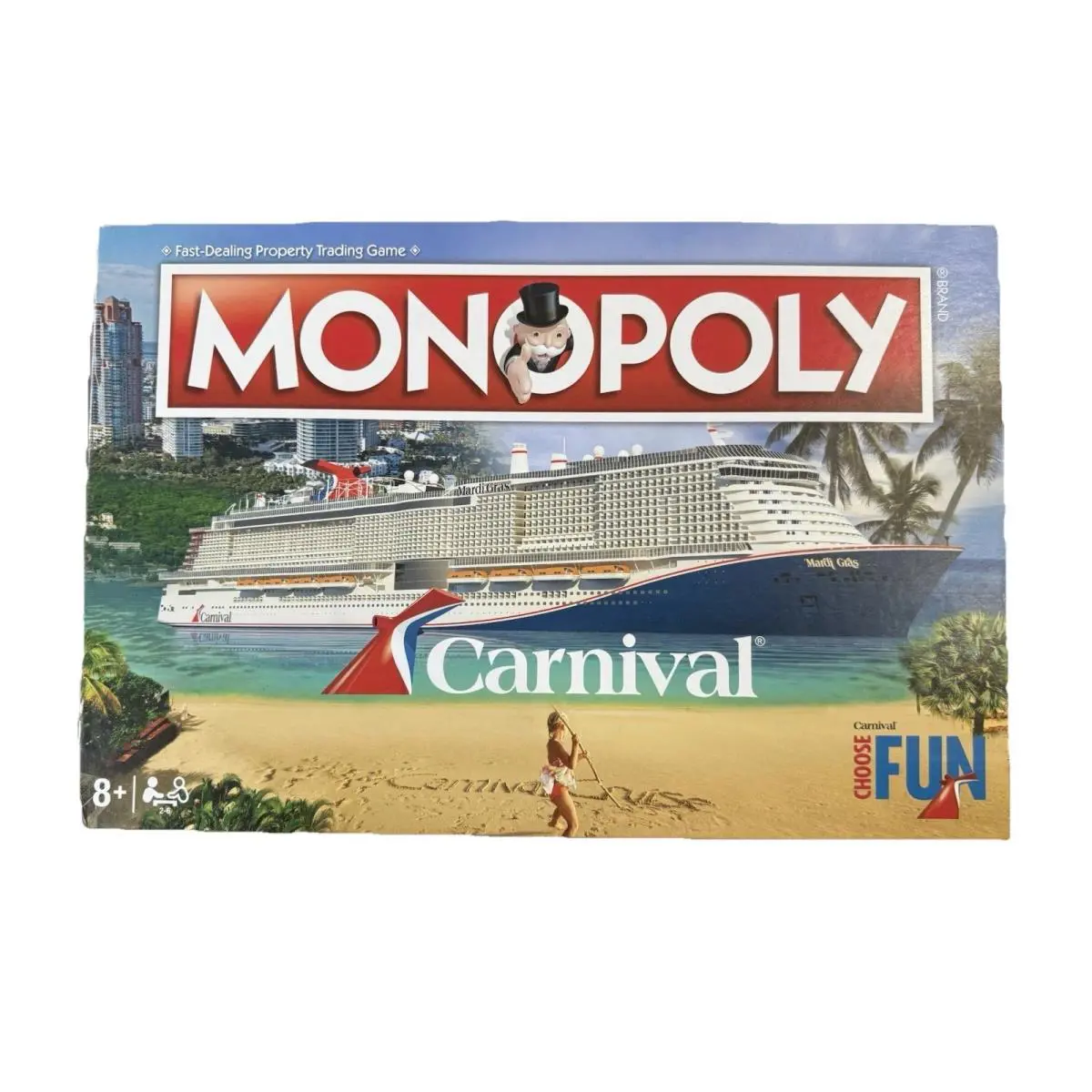 2020 Carnival Cruise Ship Line Edition Monopoly Board Game Pieces