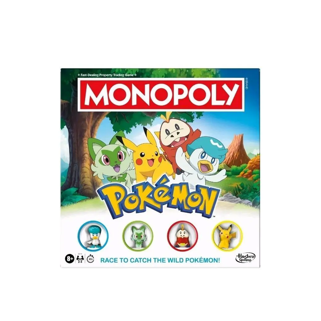 Monopoly Pok Mon Edition Board Game - Fun Kids and Family Games For Pok Mon Fans