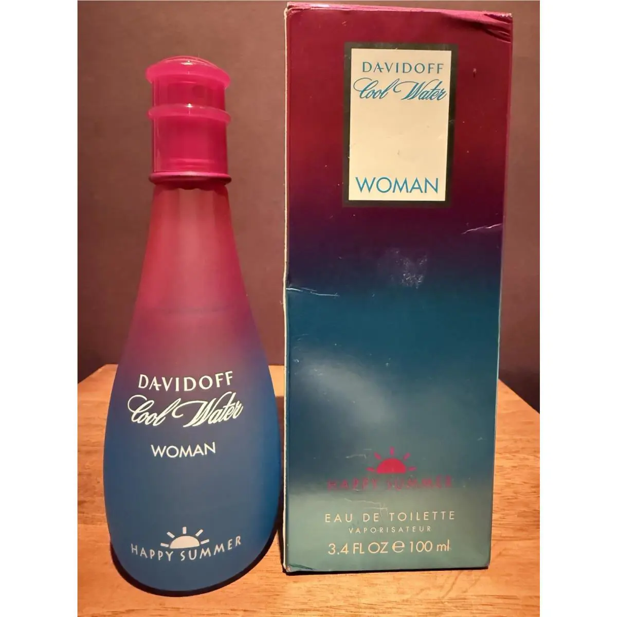Davidoff Cool Water Woman Happy Summer 3.4 Fl. Oz. / 100 ml Edt Spray Rare