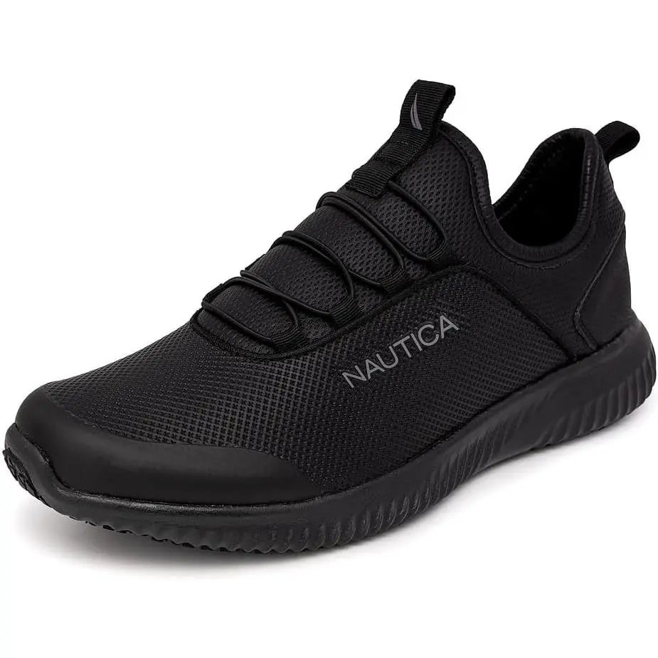 Slip On Black Non Work Shoes Safety Water Resistant Leda Black 1 by Nautica
