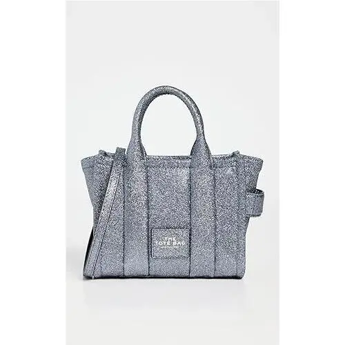Marc Jacobs The Galactic Mini Tote Bag Women`s Silver Glitter Crossbody UPS198