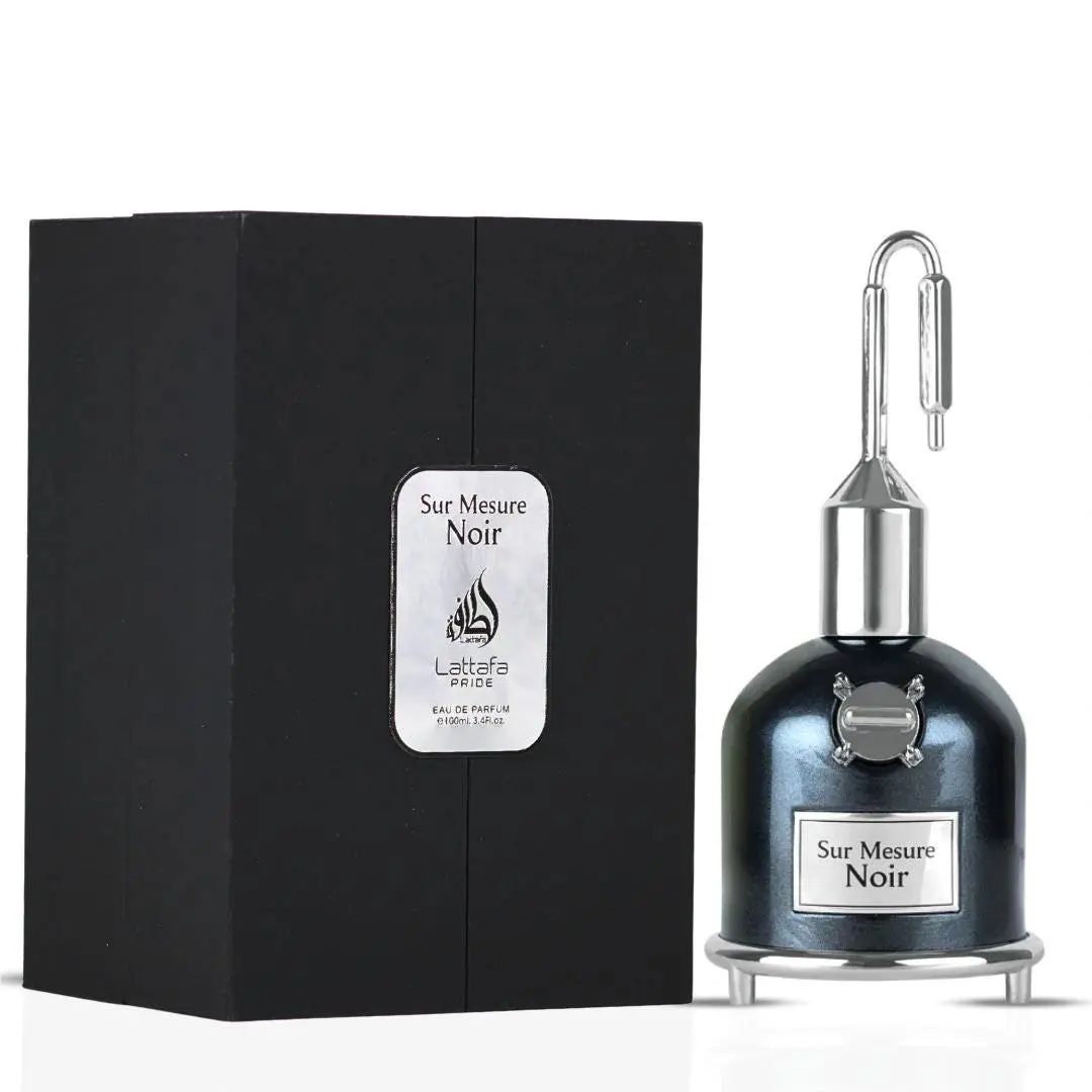 Sur Mesure Noir Eau De Parfum Spray 100ml 3.4 oz by Lattafa Pride