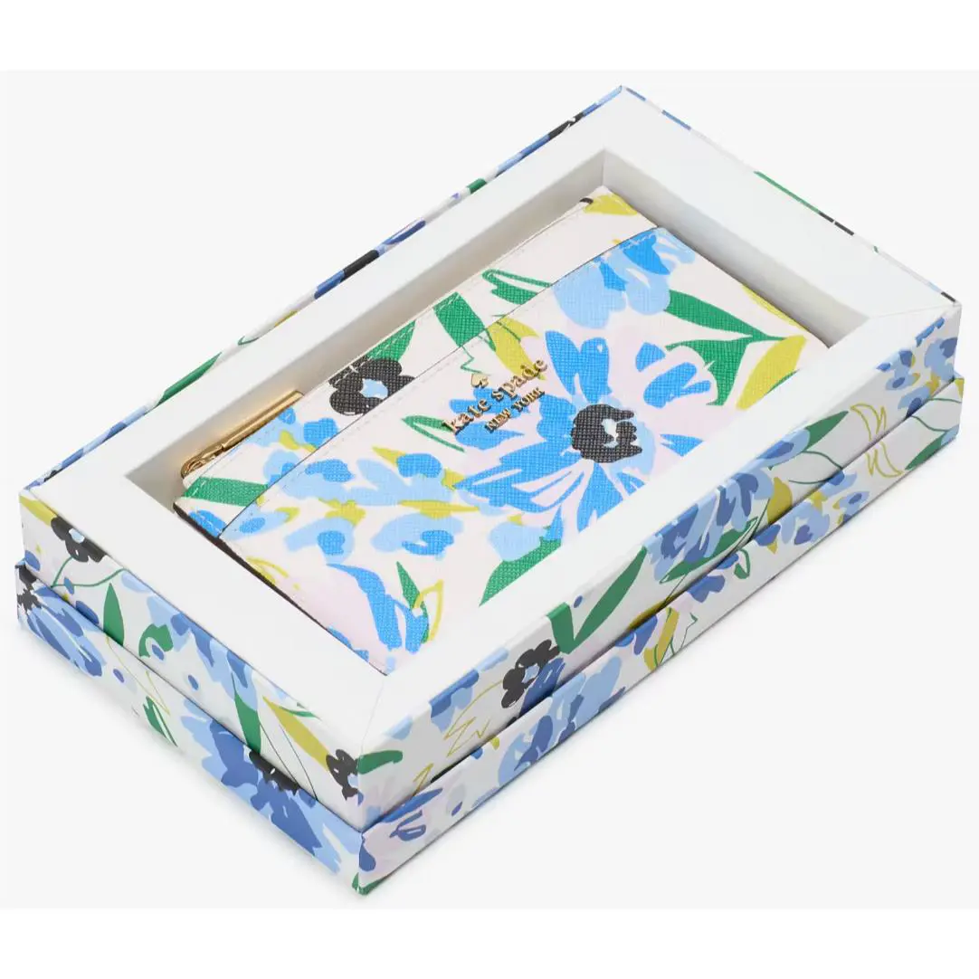 Kate Spade Madison Boxed Floral Large Slim Card Holder KK944 Retail