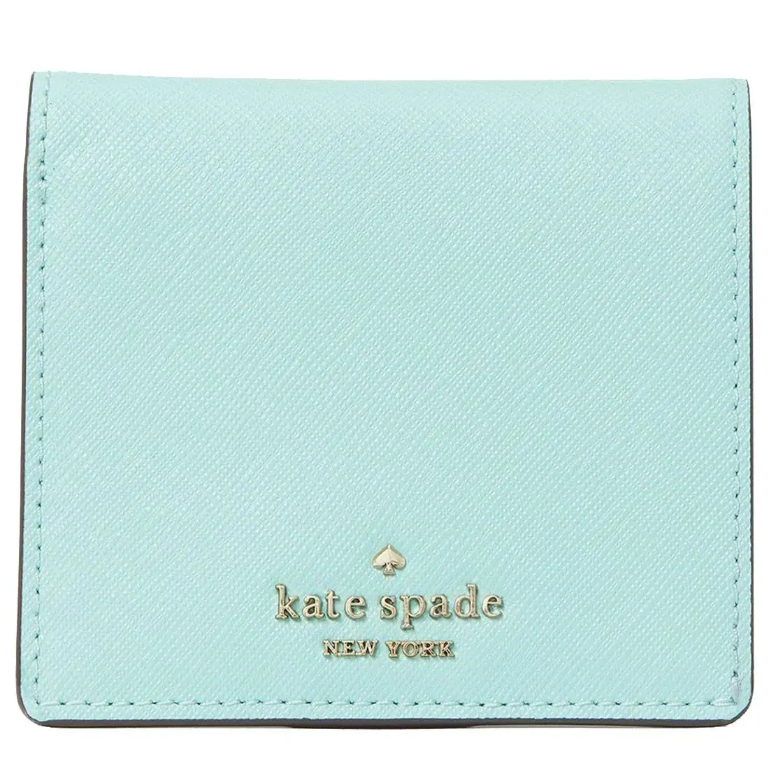 Kate Spade Cove Street Serenade Bifold Wallet Aqua Bloom Green/teal WLRU6049