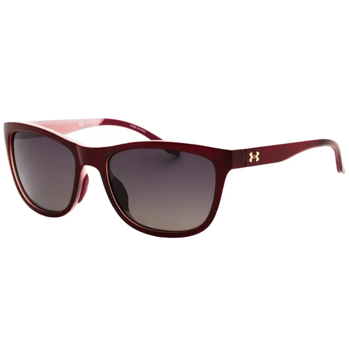 Play Up Polarized Women`s Burgundy Soft Square Sunglasses - 00T5 XW by Under Armour