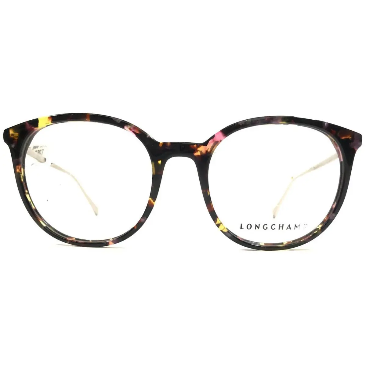 Longchamp Eyeglasses Frames LO2605 690 Tortoise Gold Round Full Rim 51-19-140