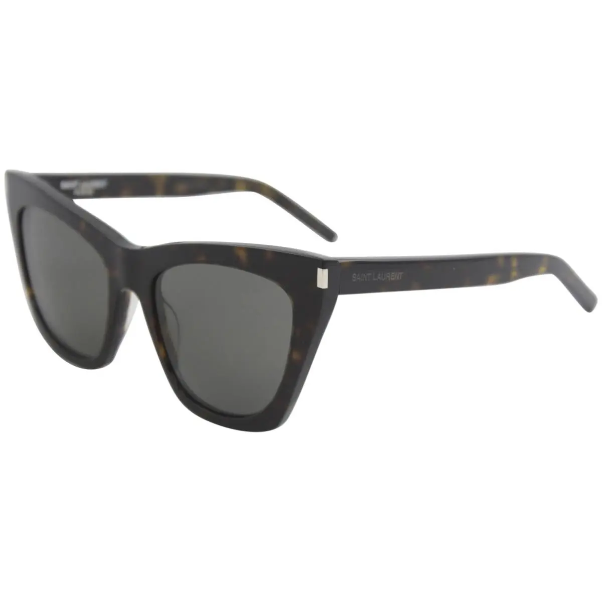 Saint Laurent Kate SL214 006 Women`s Sunglasses Havana/grey Lenses Cat Eye 55-mm by Yves Saint Laurent