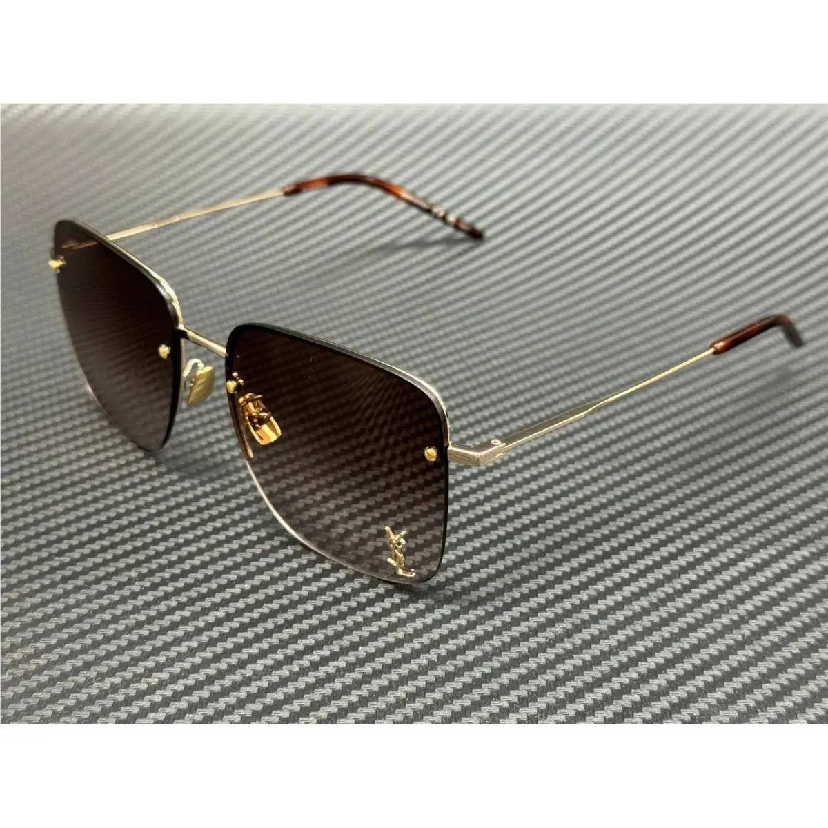 Saint Laurent SL 312 M 008 Gold Brown Gradient Women`s Extra Large Sunglasses