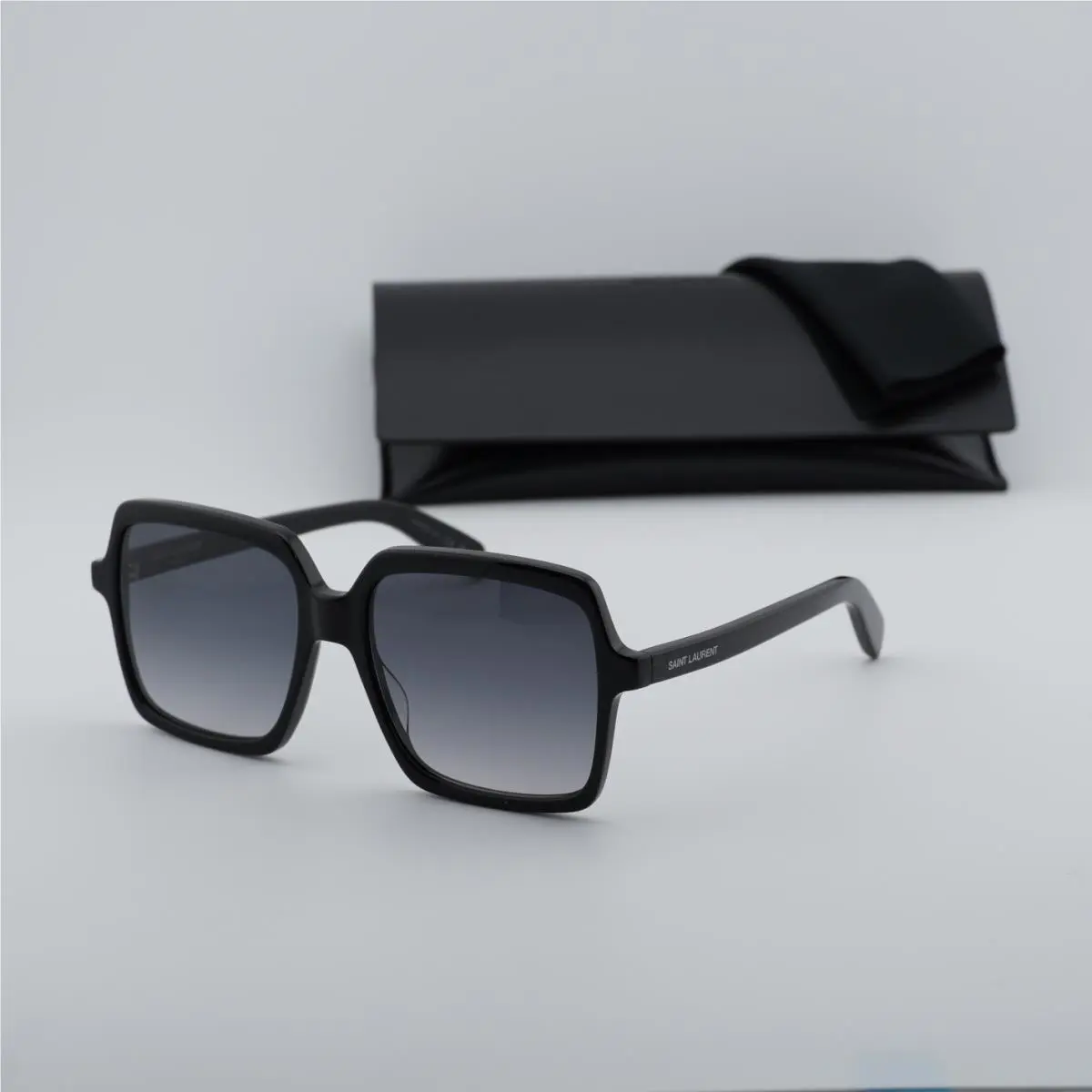 Saint Laurent Classic SL 174 Sunglasses 001 Black by Yves Saint Laurent