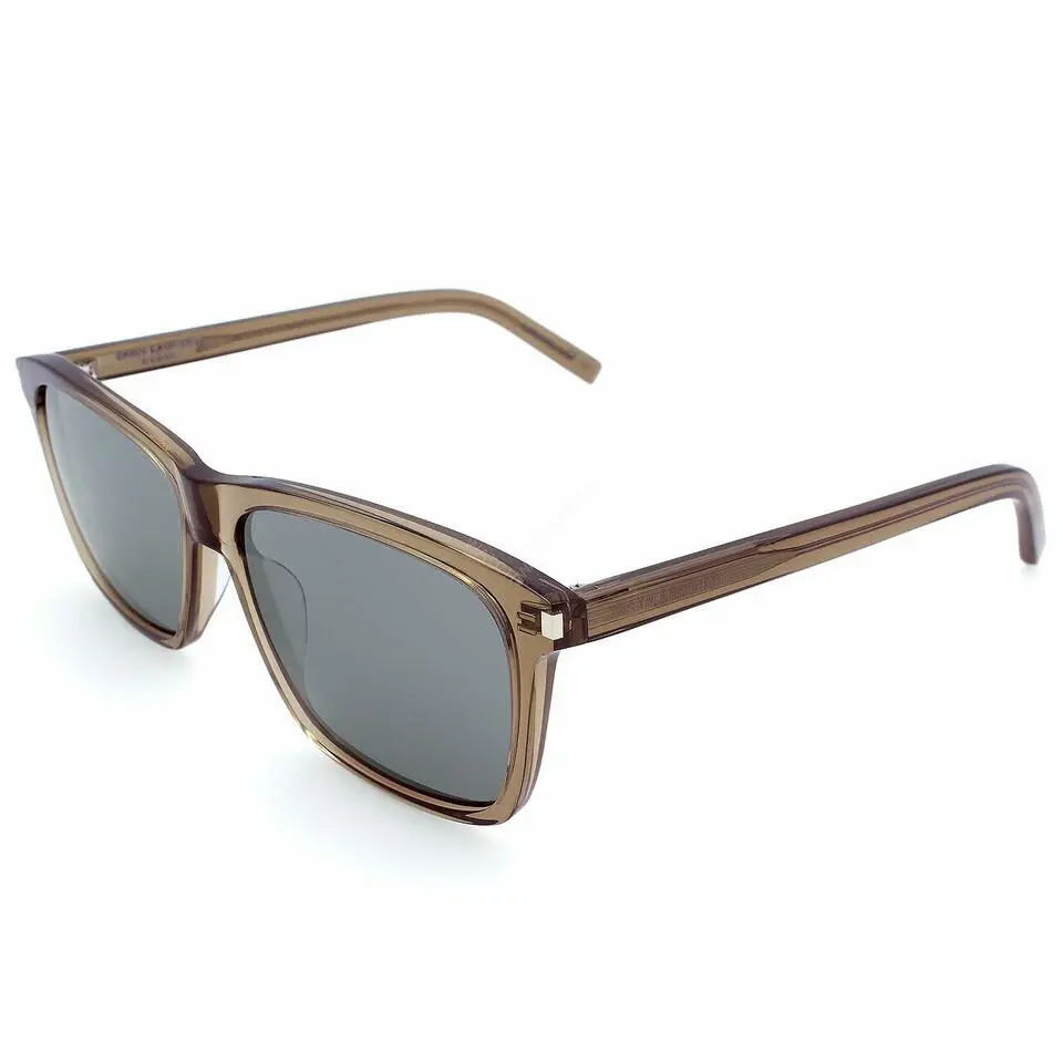 Saint Laurent Brown/silver Lens 57-145MM Men`s Sunglasses SL 339 005