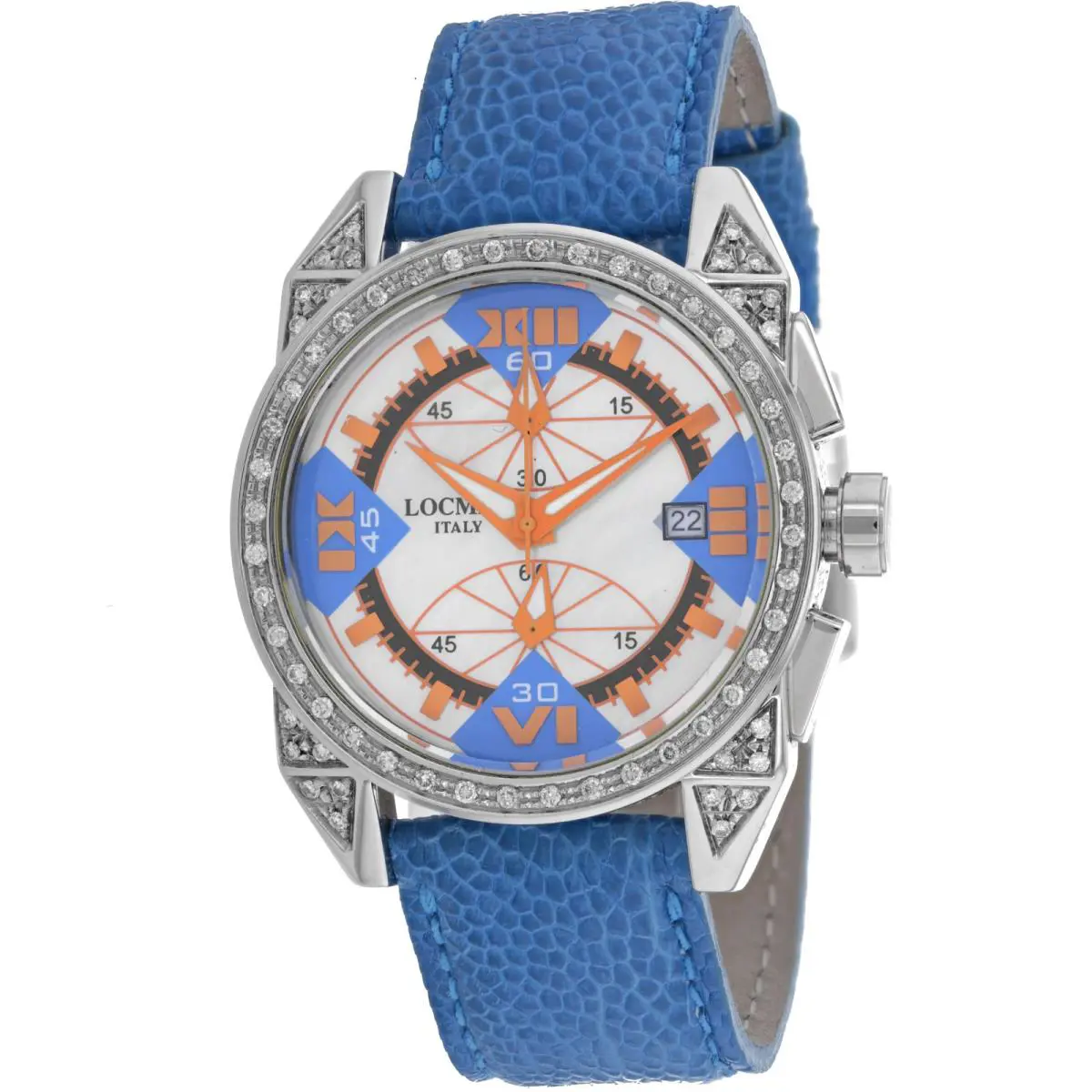 Locman Women`s Cavallo Pazzo Mother of Pearl Dial Watch - 161MOPSKDC/SK KS by Locman Italy