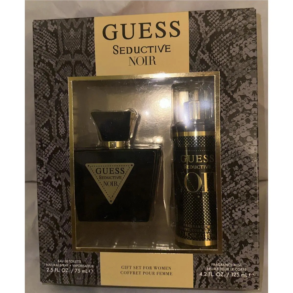 Guess Seductive Noir Eau De Toilette Fragrance Mist Gift Set
