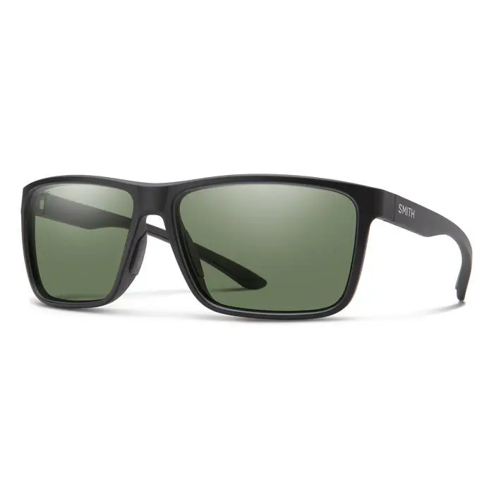 Smith Riptide Sunglasses - Matte Black - CP Gray Green