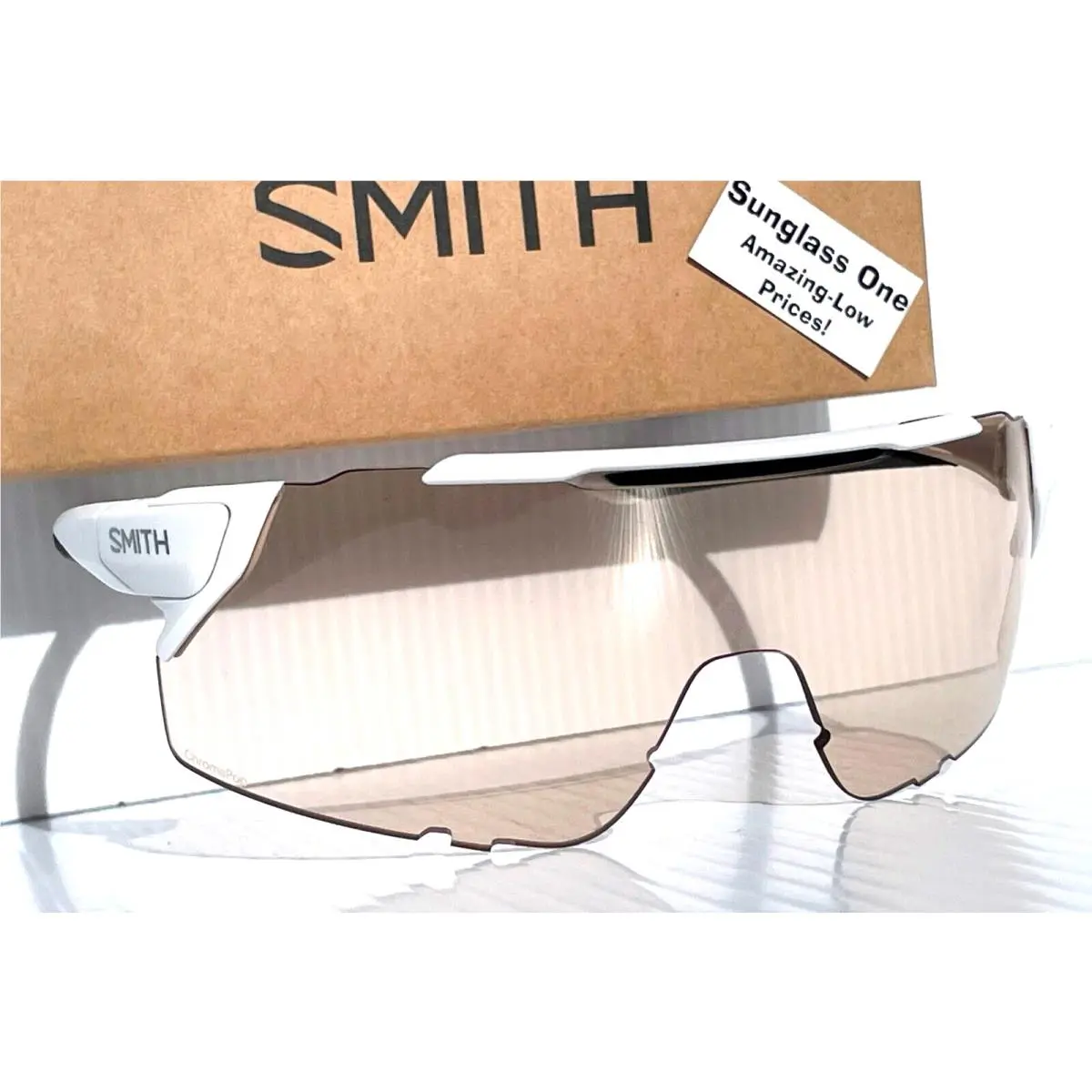 Smith Optics Attack Mtb Matte White Low Light 2 Lens w Black Sunglass