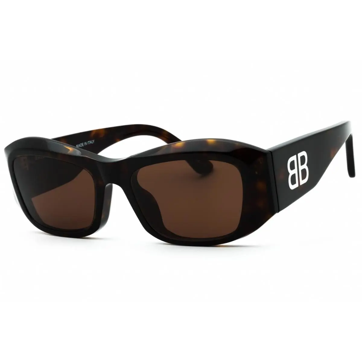 Balenciaga BB0397SA 002 Dark Havana/brown 54-19-145 Sunglasses
