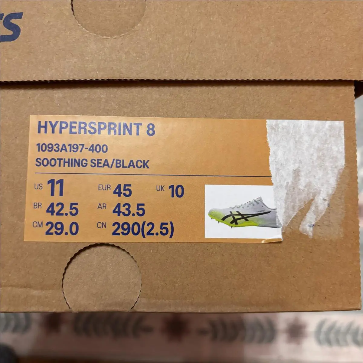 Asics shoes - Hypersprint 8 - Hypersprint - 1093A197-400 - Soothing Sea/Black 5