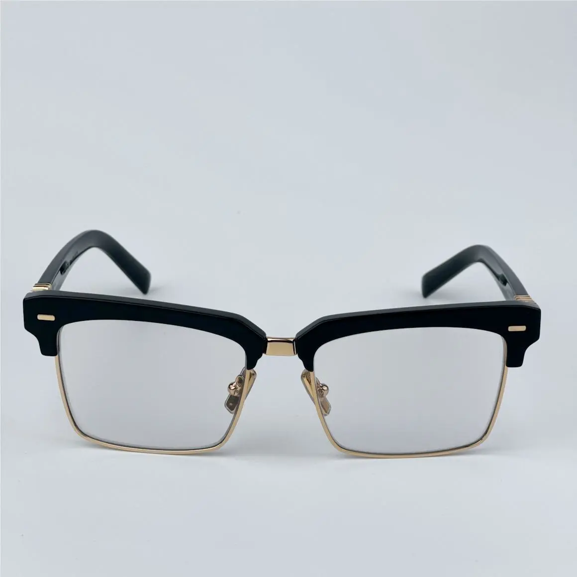Miu Miu Men Eyeglasses Black Clear Blue Light Square MU10ZS Runway 1AB08N