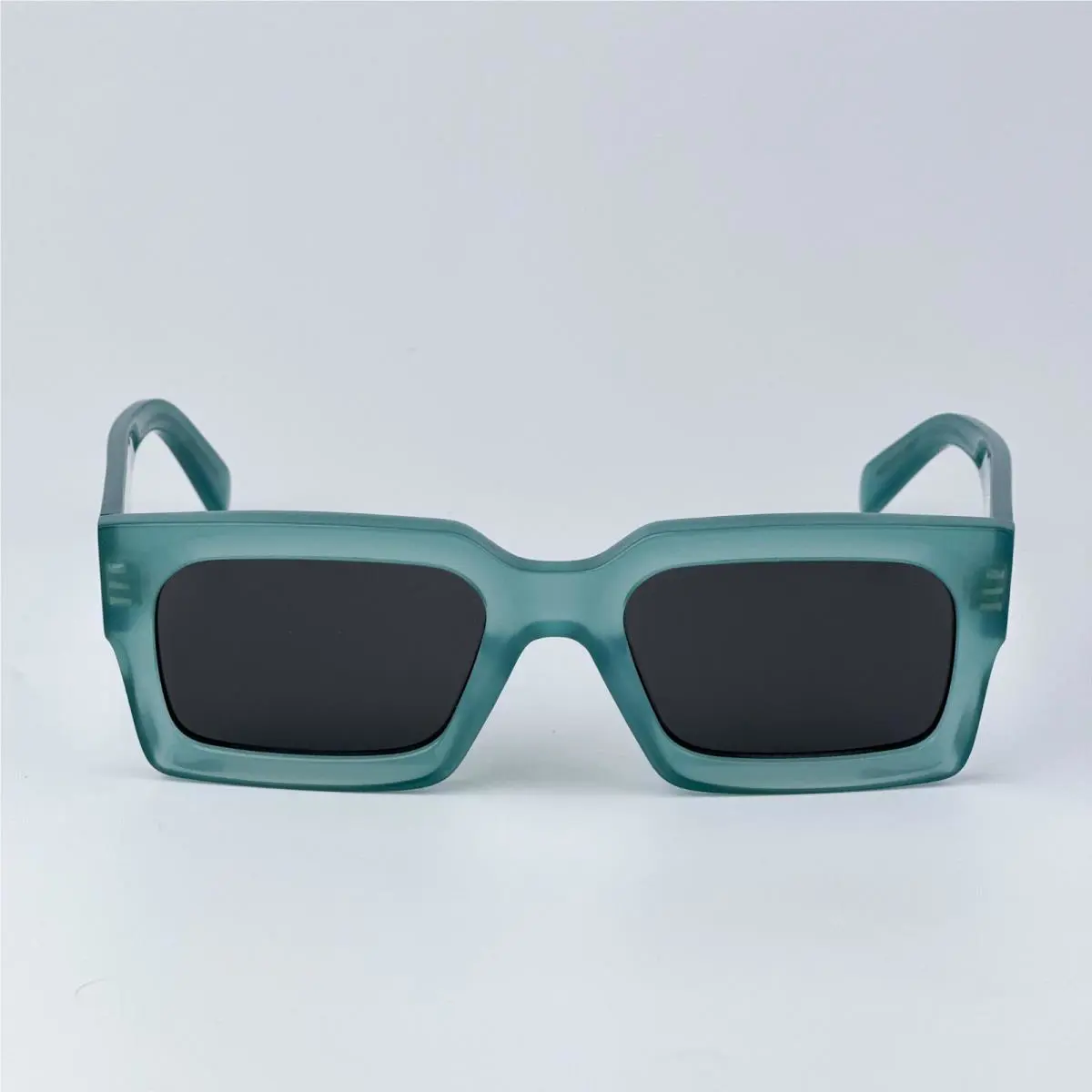 Celine Men Sunglasses Light Green Grey Square CL40280U 3 Dots 93A