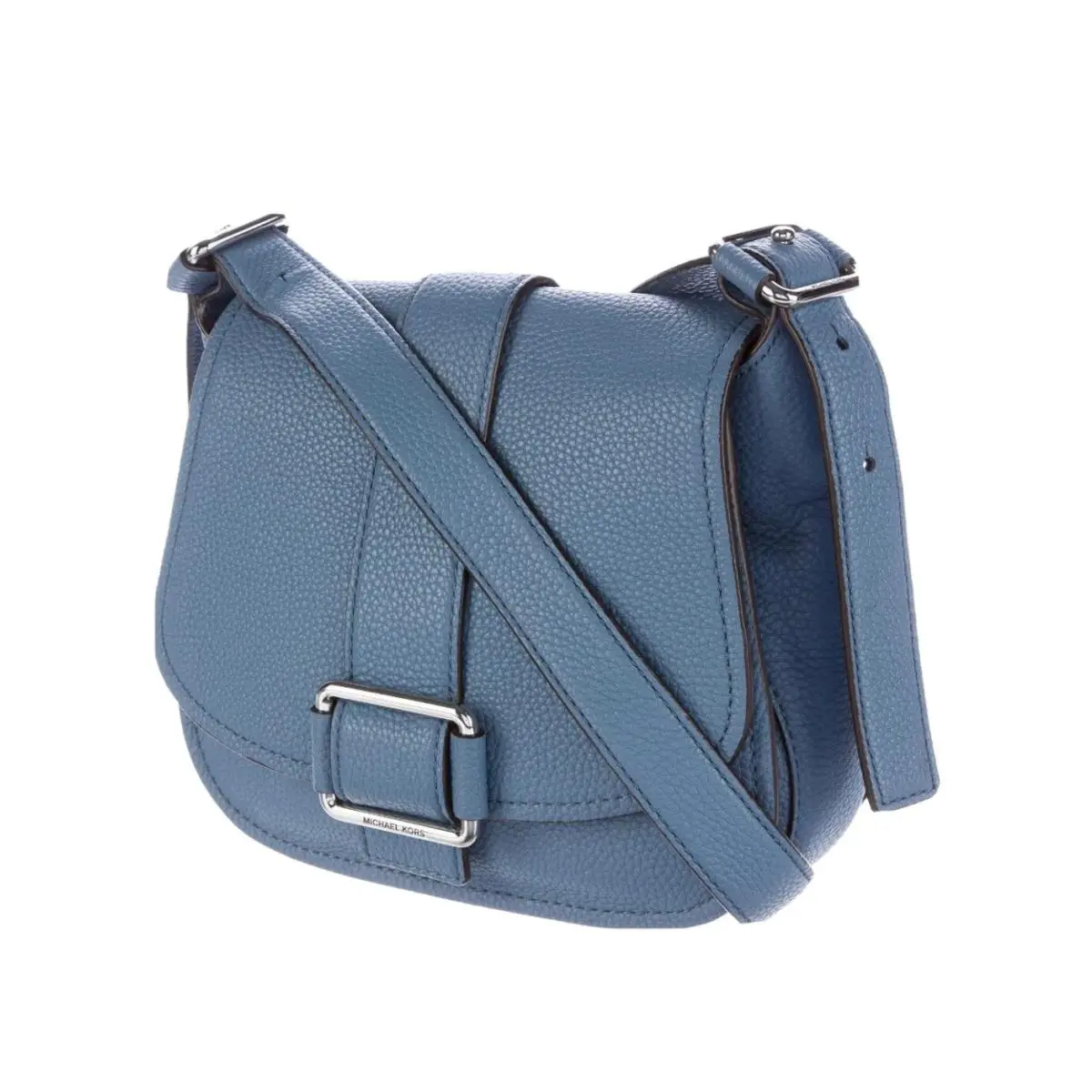 Michael Kors Maxine Large Saddle Bag Leather - Denim
