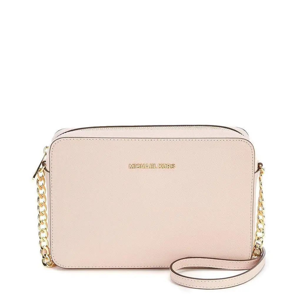 Michael Kors Jet Set Travel Large East/west Crossbody Bag Soft Pink - Exterior: Multicolor, Lining: Beige, Handle/Strap: Soft Pink