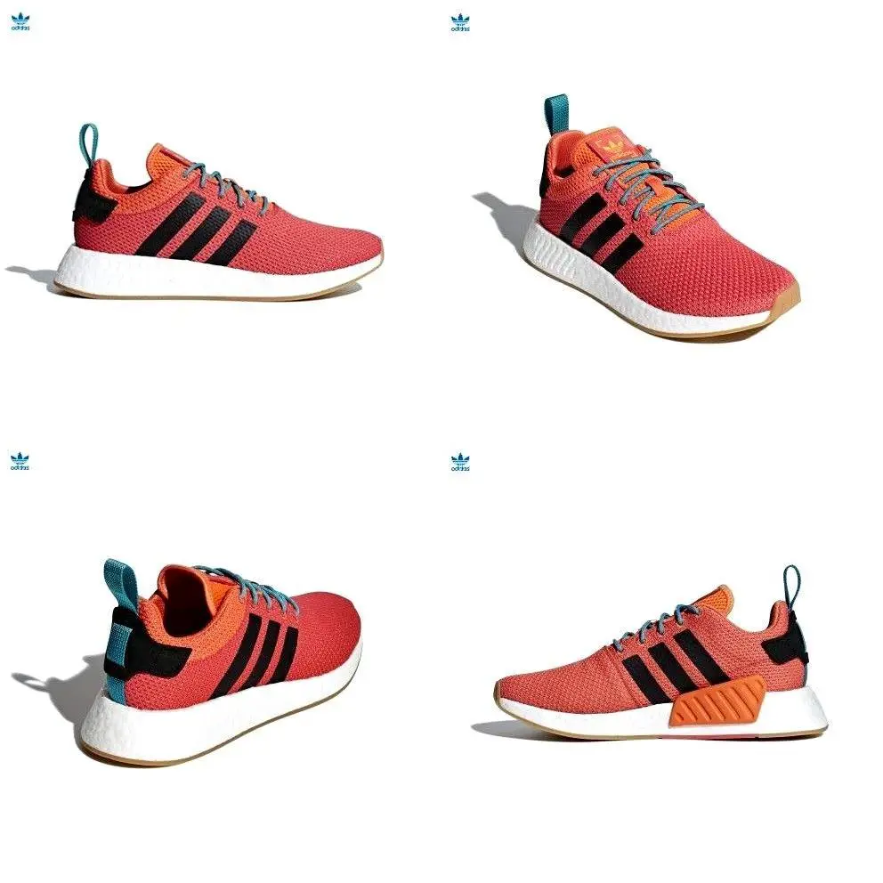 Adidas Nmd R2 Summer Orange / Gum / White Mens Running Shoes CQ3081 Size 8 US - Orange