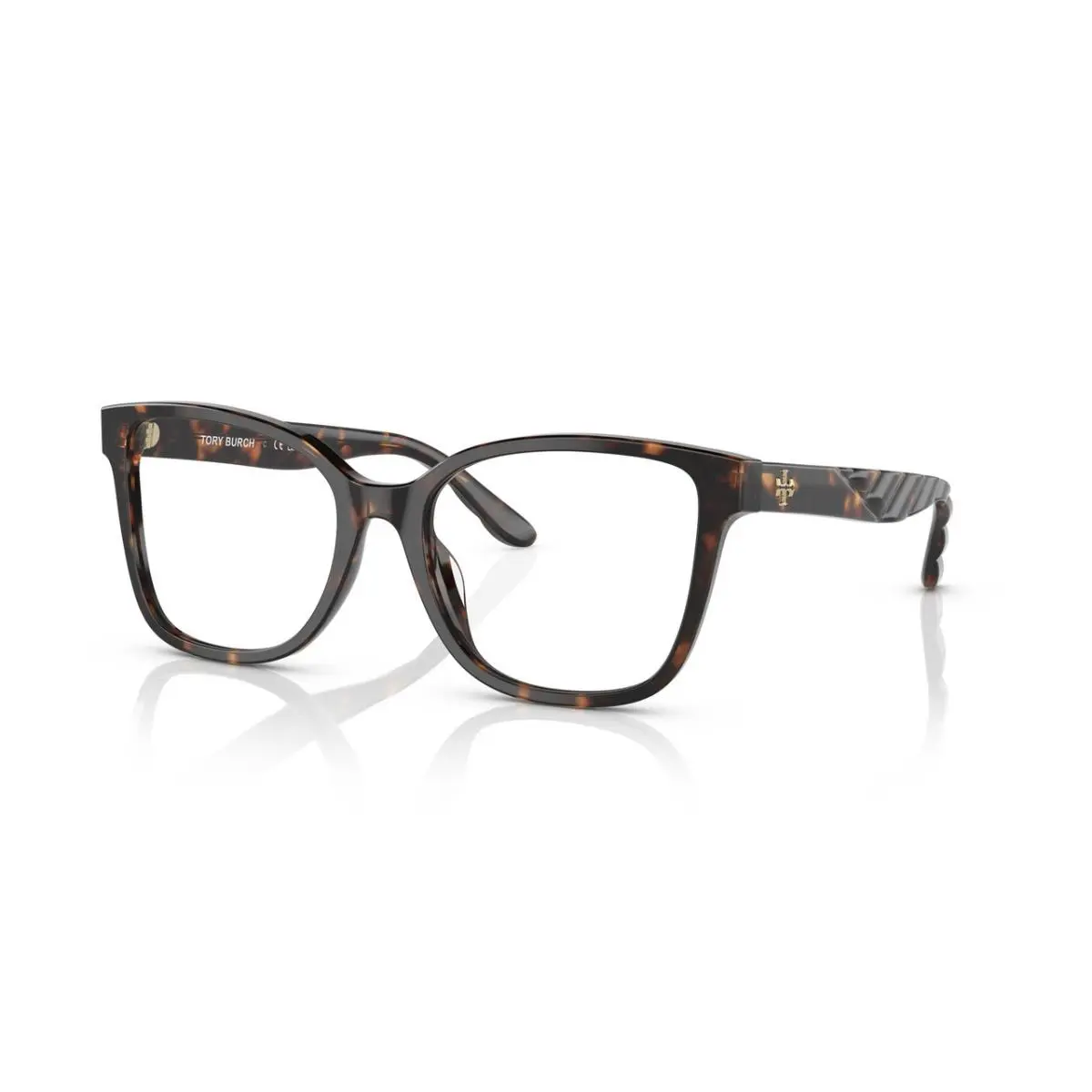 Tory Burch Oval Woman Eyeglasses TY2129U 1728 55mm Dark Tortoise