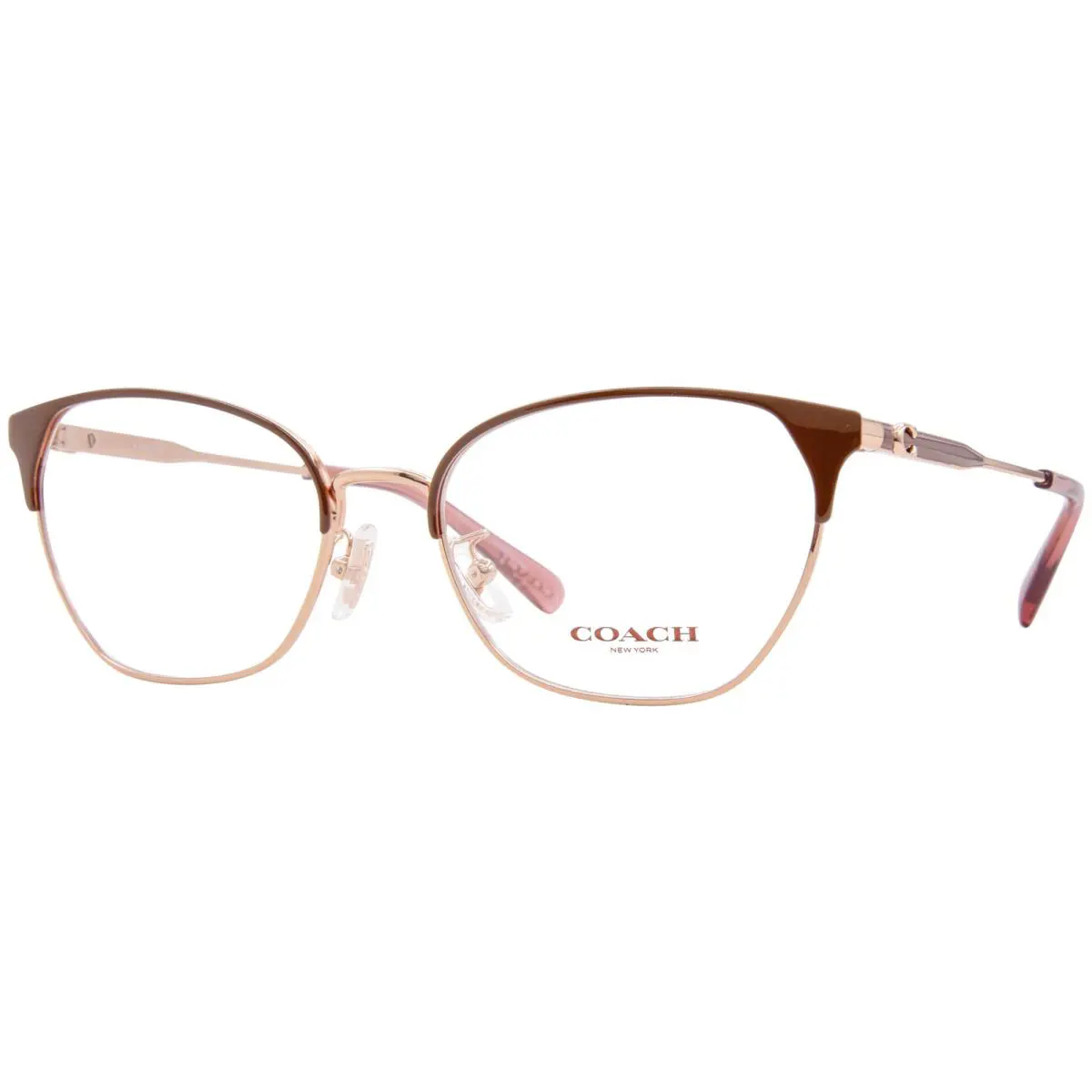 Coach HC5169 9331 Eyeglasses Women`s Rose Gold/nutmeg Full Rim Cat Eye 54mm