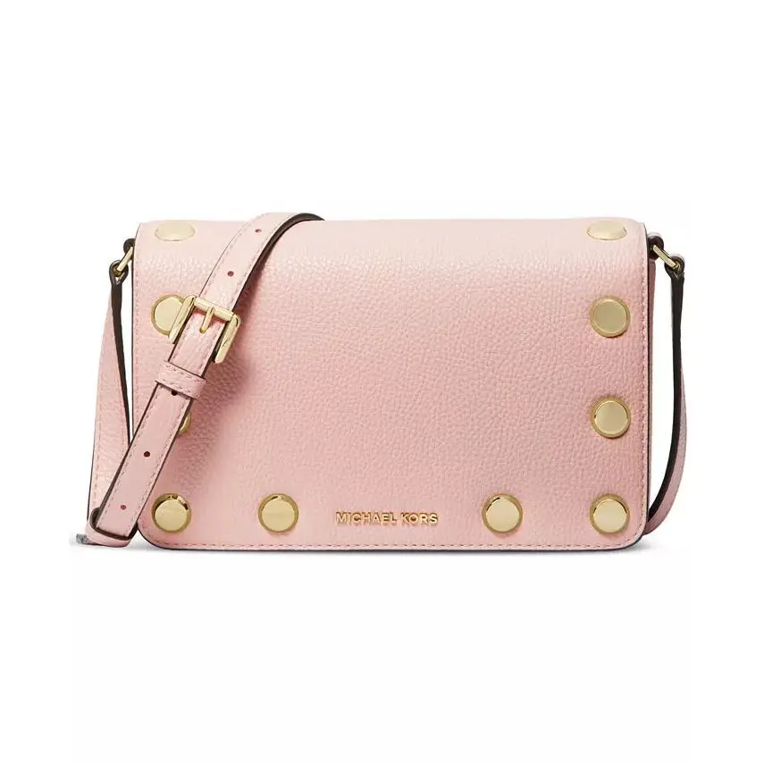Michael Kors Holly Small Flap Crossbody Bag Soft Pink/gold