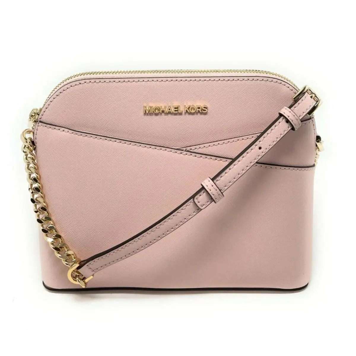 Jet Set Travel Medium X Dome Crossbody Signature Bag Powder Blush by Michael Kors