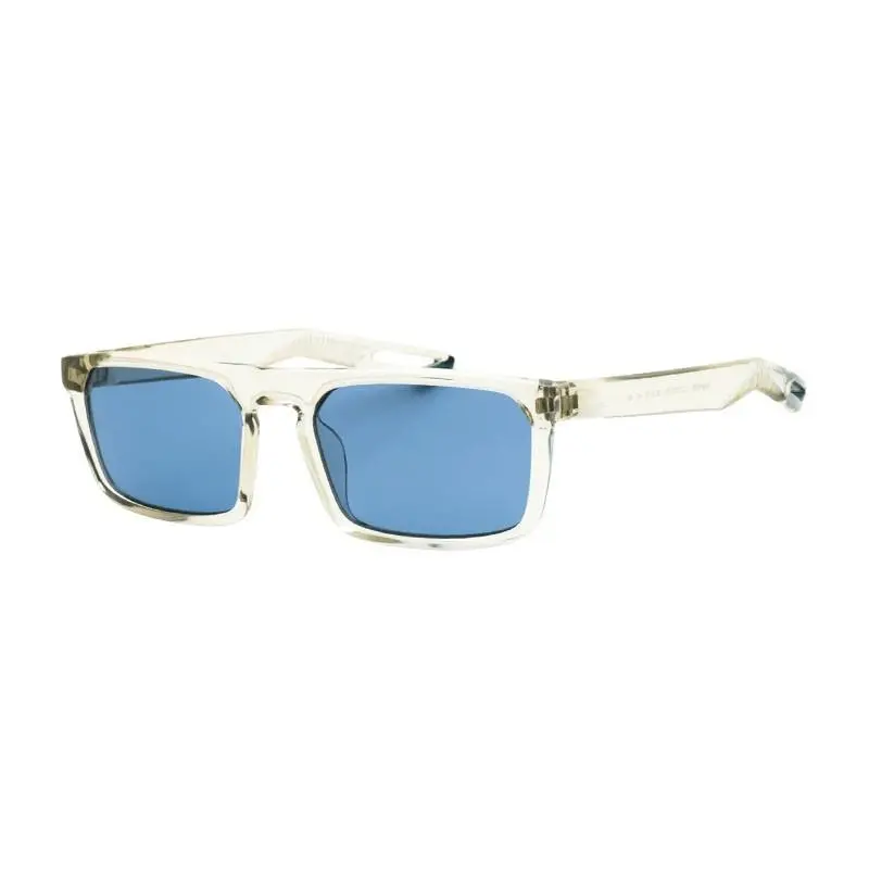 Nike NV03 DZ7374 072 Sunglasses Beige Frame Blue Lenses 55mm