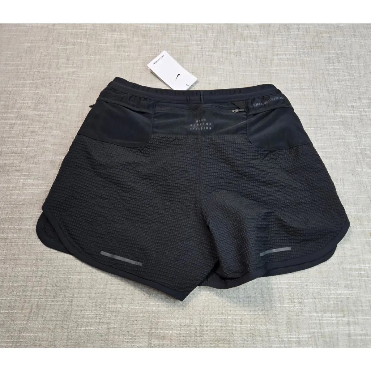 Nike clothing - Nike Dri-Fit Adv Run Division Running Shorts - FQ4617-010 - Black Gray 0