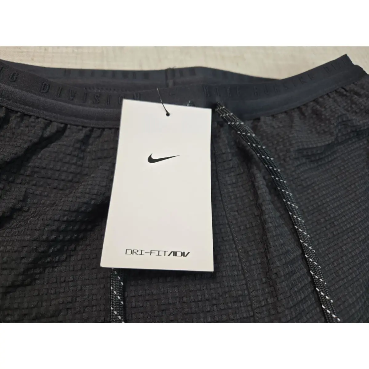 Nike clothing - Nike Dri-Fit Adv Run Division Running Shorts - FQ4617-010 - Black Gray 9