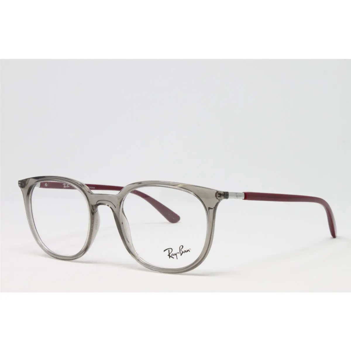 Ray Ban Eyeglasses Unisex Transparent Grey Plastic 51mm RX7190-8083