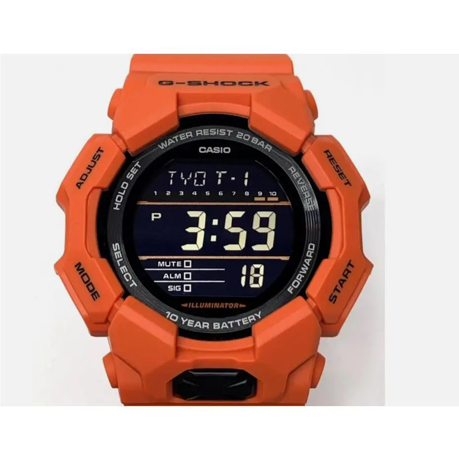 G-shock Digital Men`s Watch Cordura Big Case Series Orange GD010-4 by Casio