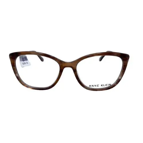 Women`s Anne Klein AK5084 200 Mocha Horn Cat Eye Eyeglasses