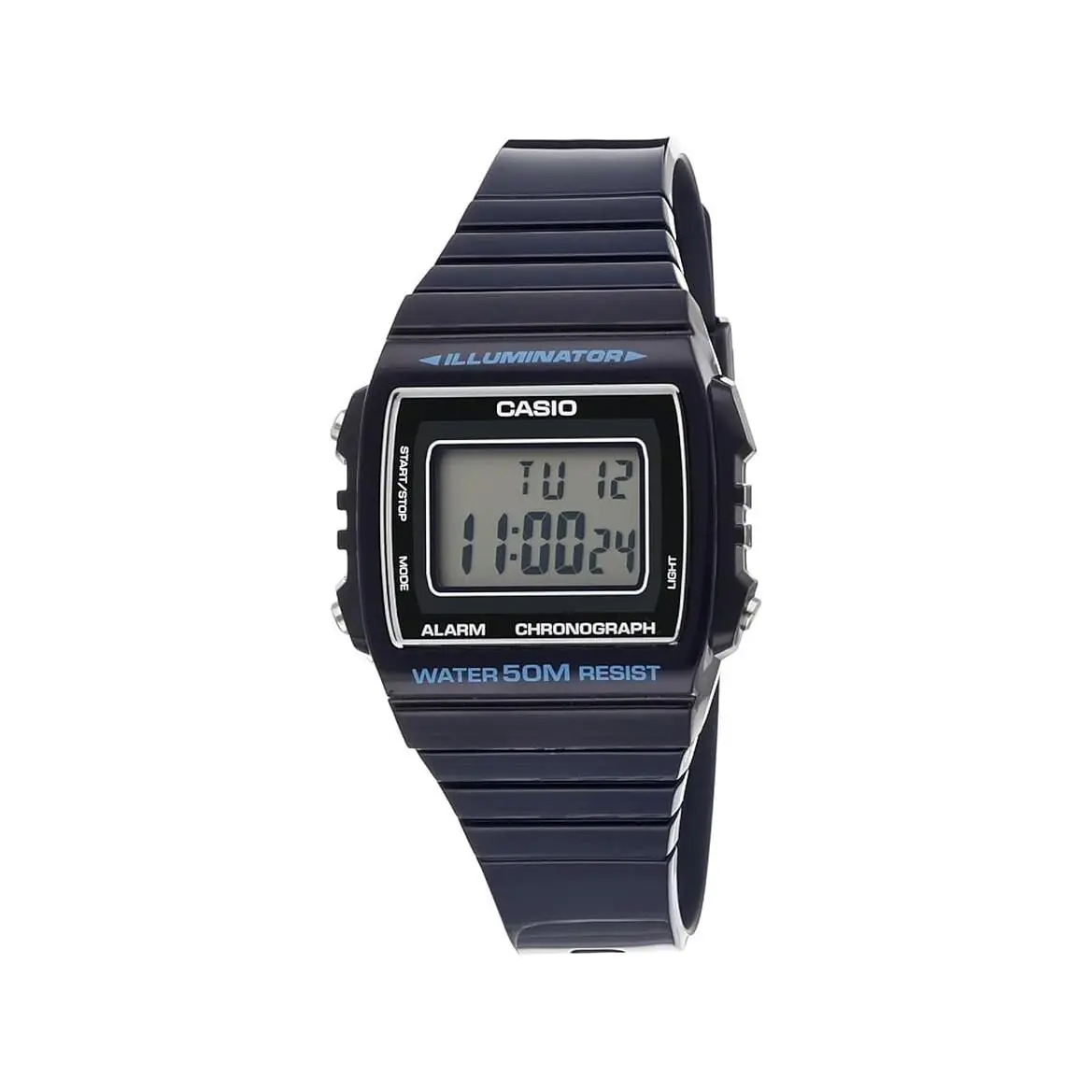 Casio Unisex Gray Dial Black Resin Band Digital Japanese Quartz Watch