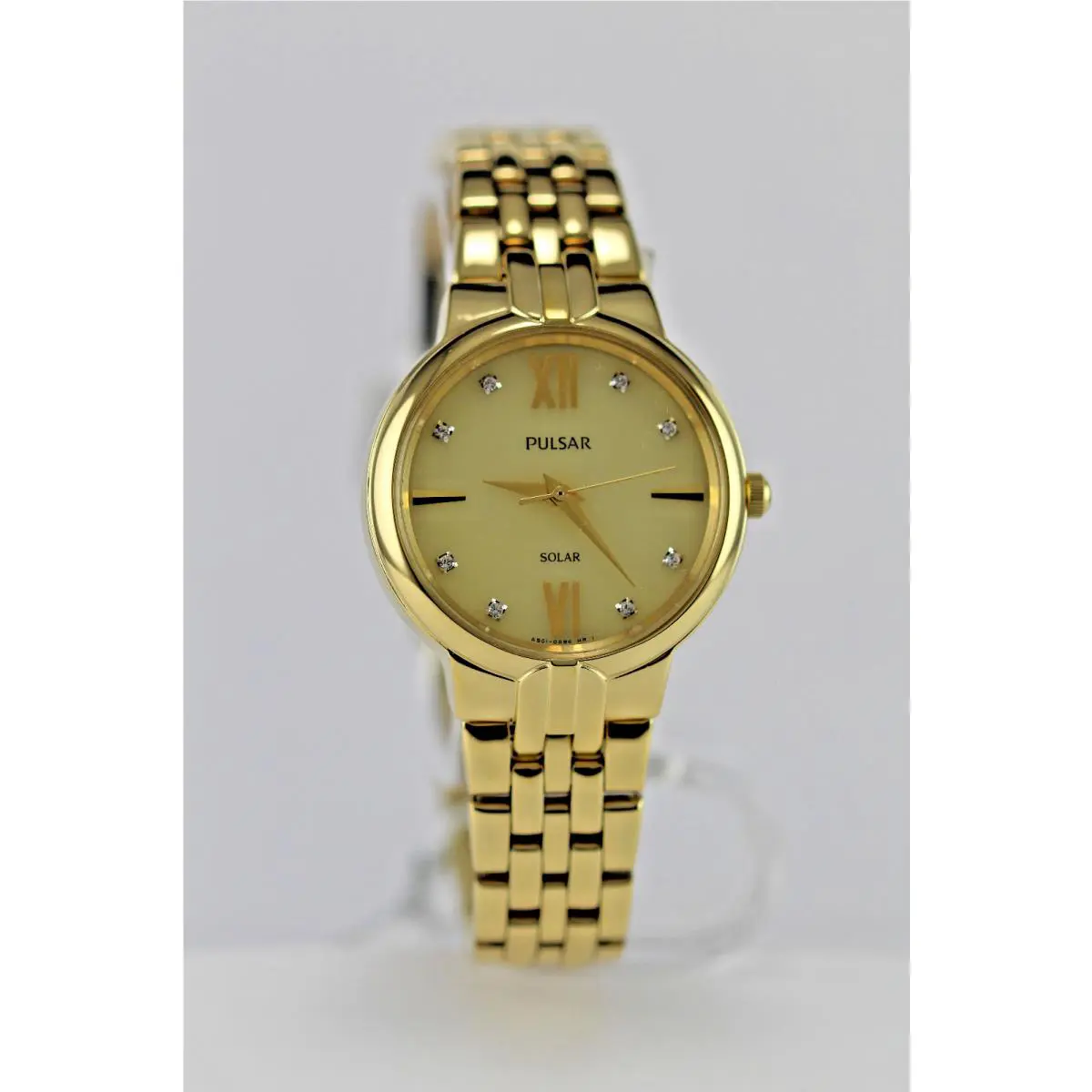 Pulsar Ladies Wristwatch PY5026 Includes Box and Manuals-gold Dial and Band