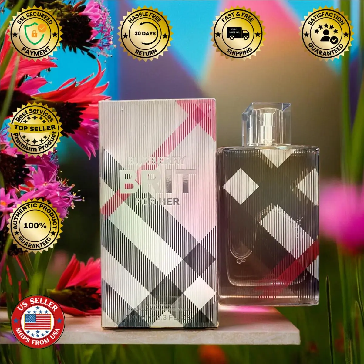 Brit by My  Perfume For Women Spray 3.4 oz 100ml New Unsealed Box by Burberry