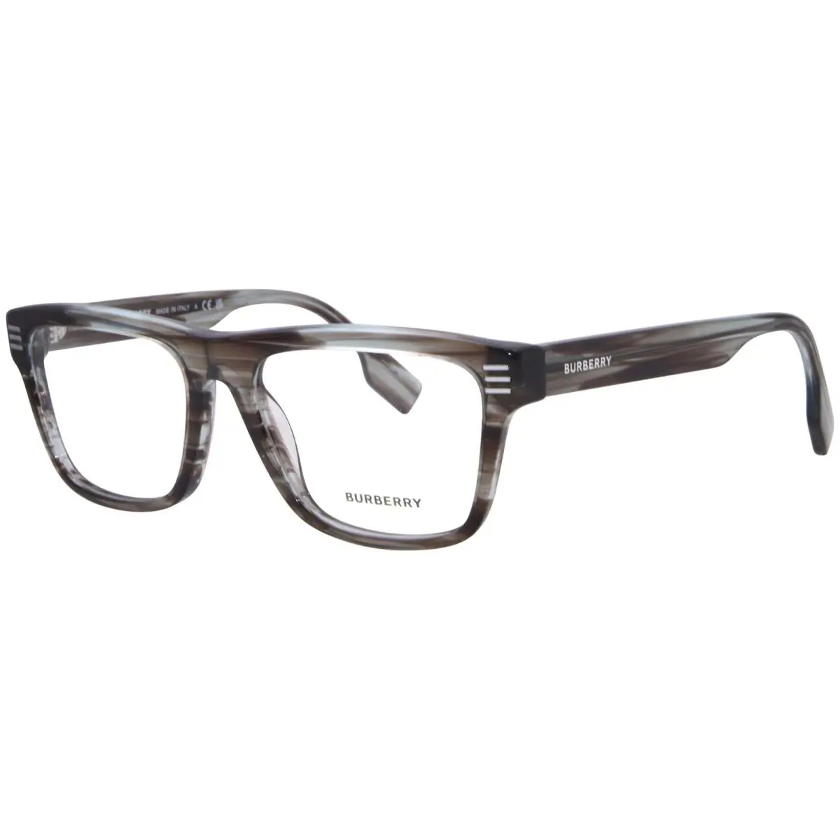 Burberry BE2387 4098 Eyeglasses Men`s Green Full Rim Square Shape 55mm