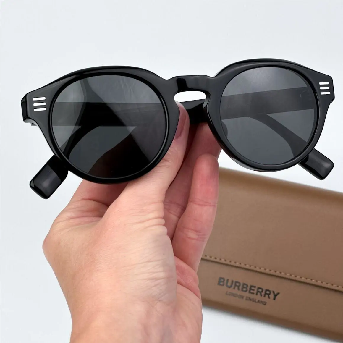 Burberry Women Sunglasses Black Grey Oval BE4404 300187