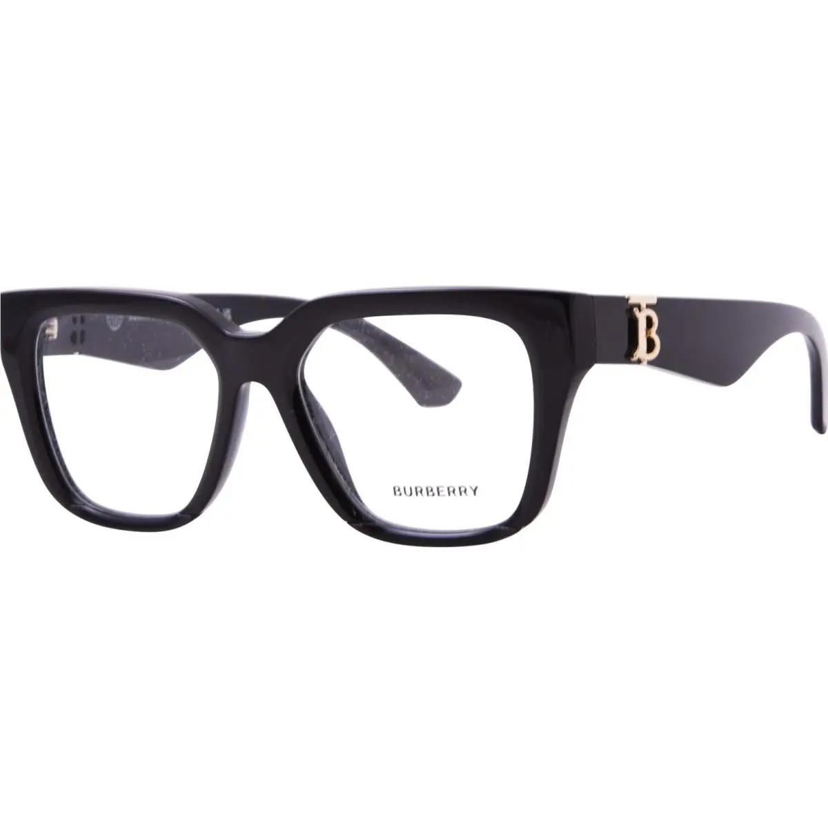 Burberry BE2403 3001 Eyeglasses Frame Women`s Black Full Rim Square Shape 51mm