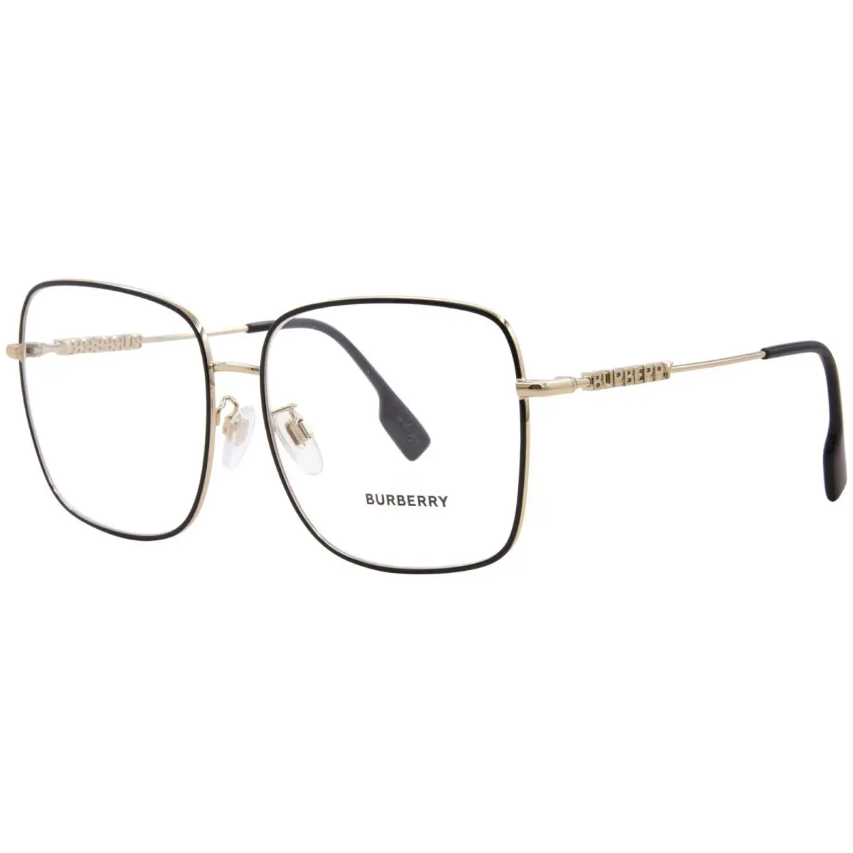 Burberry BE1378D 1326 Eyeglasses Frame Women`s Black Full Rim Square Shape 57mm