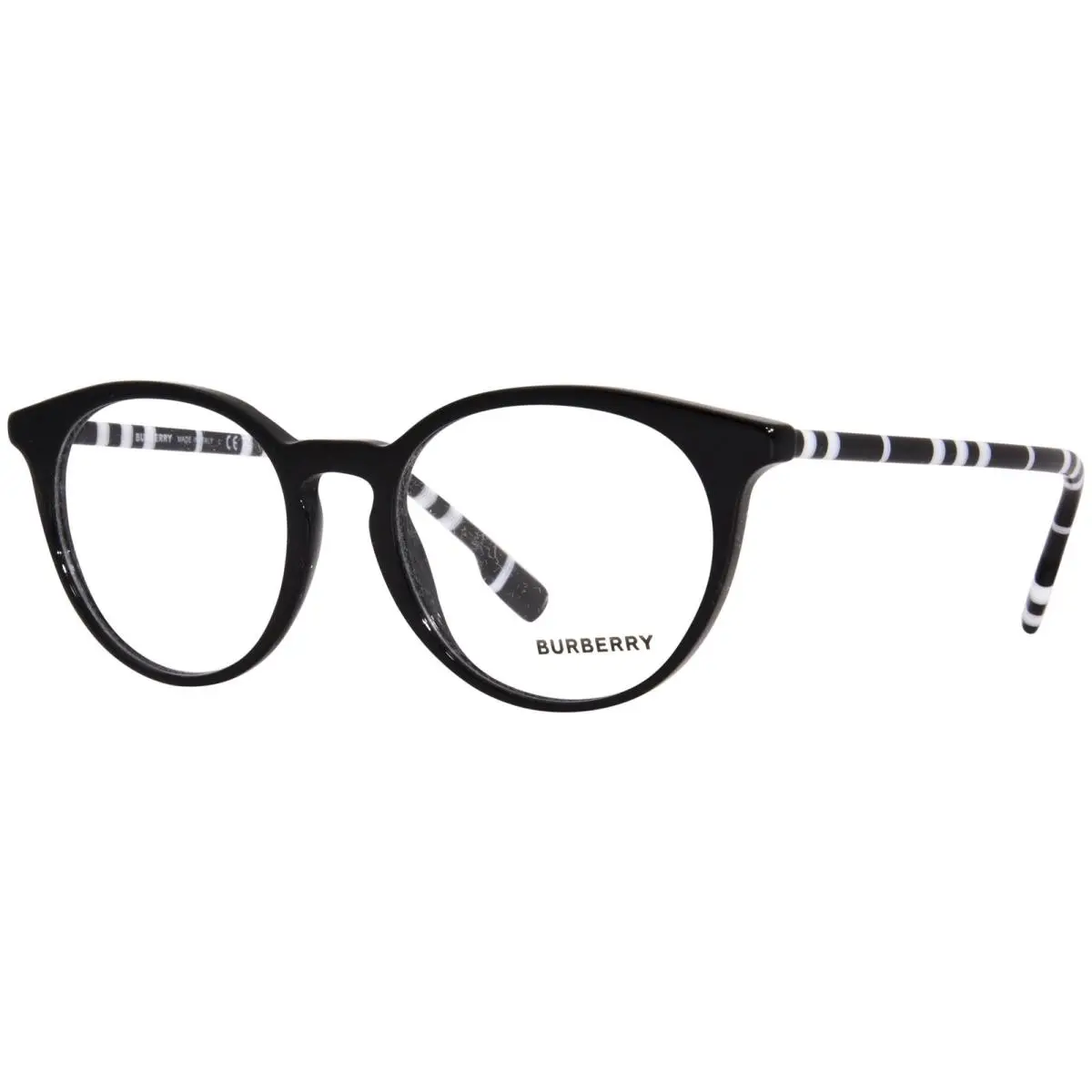Burberry Chalcot BE2318 4007 Eyeglasses Women`s Black Full Rim Round Shape 51-mm