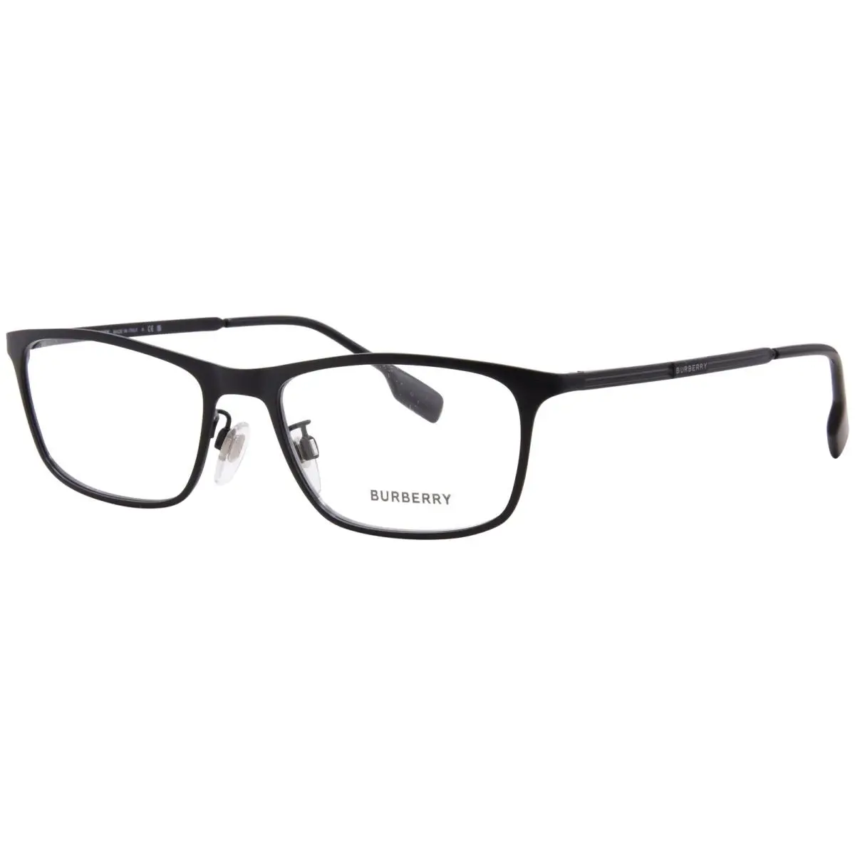 Burberry BE1374TD 1007 Titanium Eyeglasses Men`s Black Full Rim 55mm