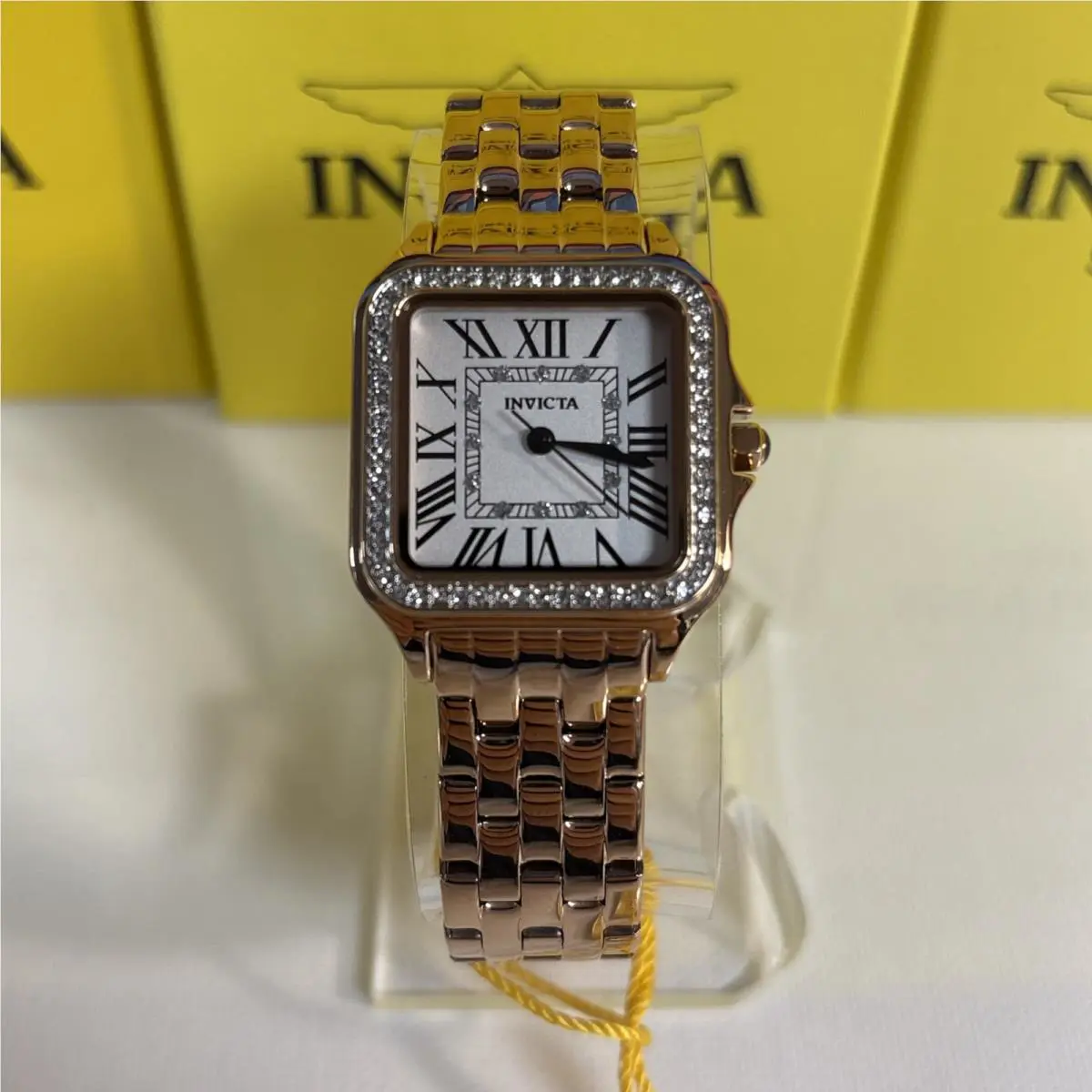 Invicta Angel 48997 Women 28mm Stainless Steel Quartz Watch 30m Square
