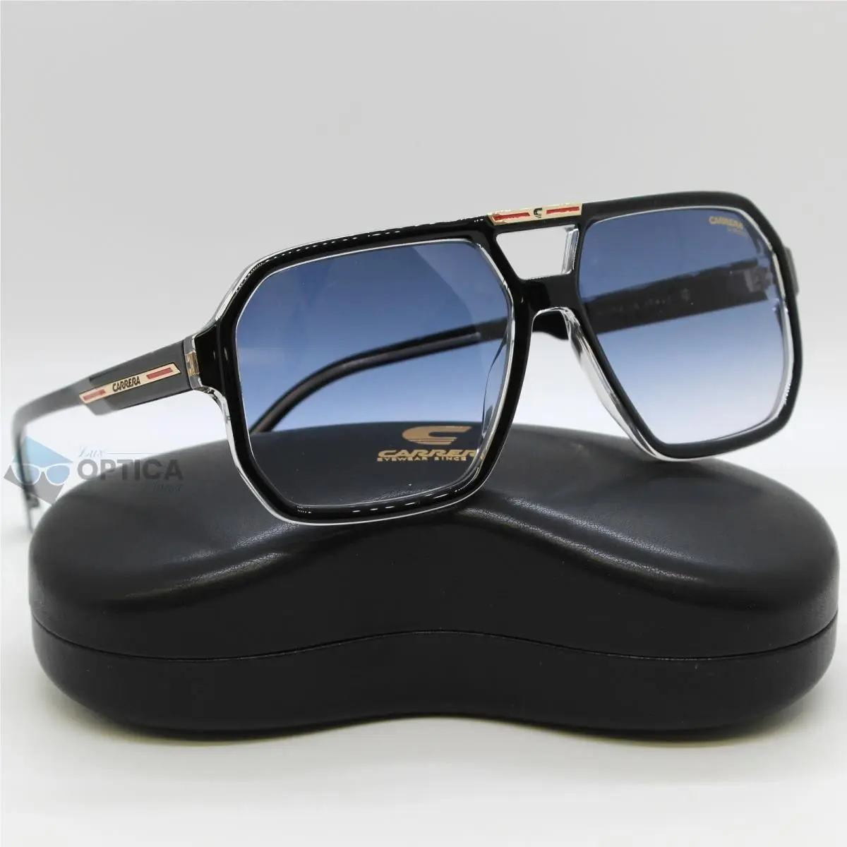 Carrera Victory C 01/S Sunglasses EI7 Black Crystal / Blue Gradient 60mm