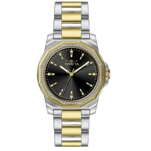 Invicta Speedway Quartz Crystal Black Dial Ladies Watch 49112