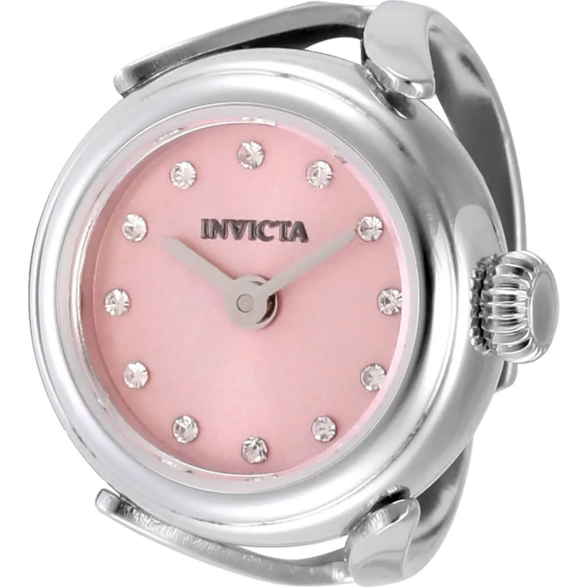Invicta Women`s Watch Mini Angel Quartz Pink Dial Stainless Steel Band 49072
